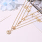 Fashion hollow five-pointed star pendant