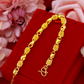 Gold-plated brass bracelet