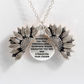 Sunflower Double-layer Lettering Necklace