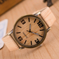 Fashion Wood Grain Watch Four Figures Men And Women Popular Wood Watch