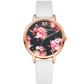 High Quality Fashion Leather Strap Rose Gold Women Watch Casual Love Heart Quartz Wrist Watch Women Dress Ladies Luxury Watches