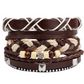 Fashion Beaded Leather Bracelets And Bracelets