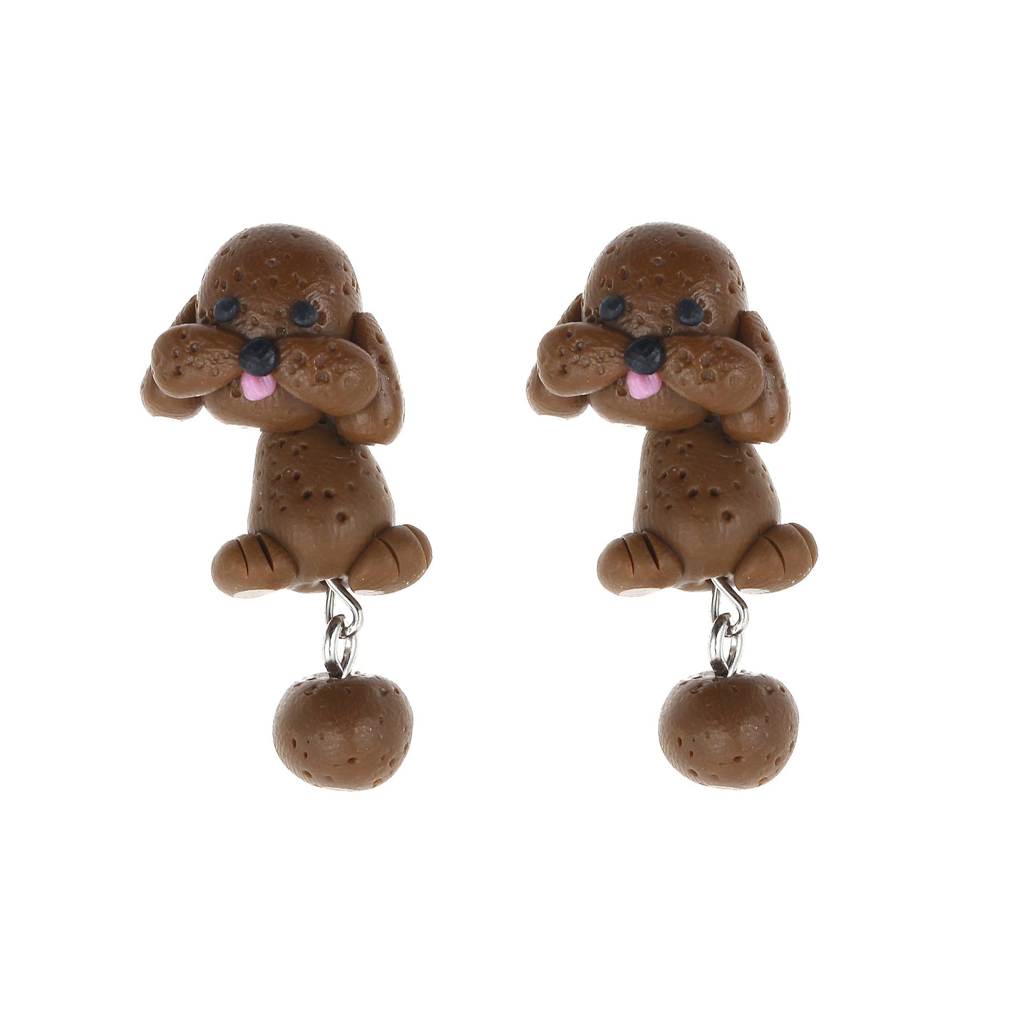 Animal Soft Clay Three-dimensional Cartoon Earrings