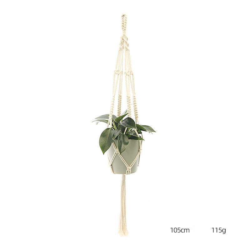 Custom Hand-knitted Hanging Flowerpot Net Bag