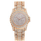 Fashion Bling Casual Ladies Female Quartz Gold Watch Crystal Diamond