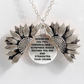 Sunflower Double-layer Lettering Necklace