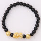 Obsidian 18K Gold Bracelet six brave words on hand and little Pearl transport gifts wholesale
