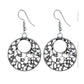 Vintage Wave Round Ear Drop Earrings Dangle Women Fashion Jewelry Gift for Her