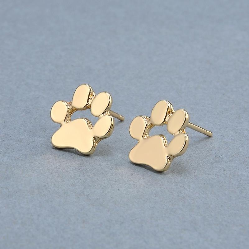 Cute Kitty Paw Stud Earrings Cat Animal Earring Jewelry