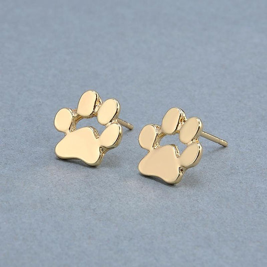 Cute Kitty Paw Stud Earrings Cat Animal Earring Jewelry