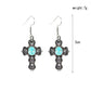 Turquoise Cross Dangle Earring Exquisite Fashion Drop Earrings For Women