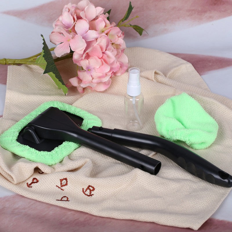 Car Window Windshield Wiper Microfiber Cloth Auto Window Cleaner Long Handle Car Washable Brush Clean Tool