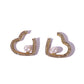 Rhinestone Heart Gift for Her Earrings Dangle Women Fashion Jewelry Jewellery