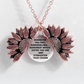 Sunflower Double-layer Lettering Necklace