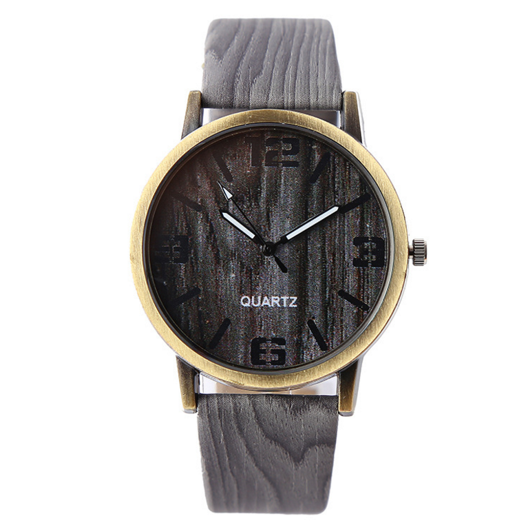 Wood Grain  Style Wrist Watch