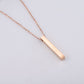 3D Engraved Bar Necklace