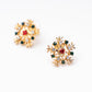 Colorful Snowflake Stud Earrings Female Girl Fashion Earrings Birthday Holiday