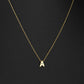 Fashion Tiny Initial Necklace Gold Silver Color Cut Letters Single Name Choker Necklace For Women Pendant