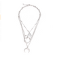Fashionable Multilayer Boho Moon Map Necklace