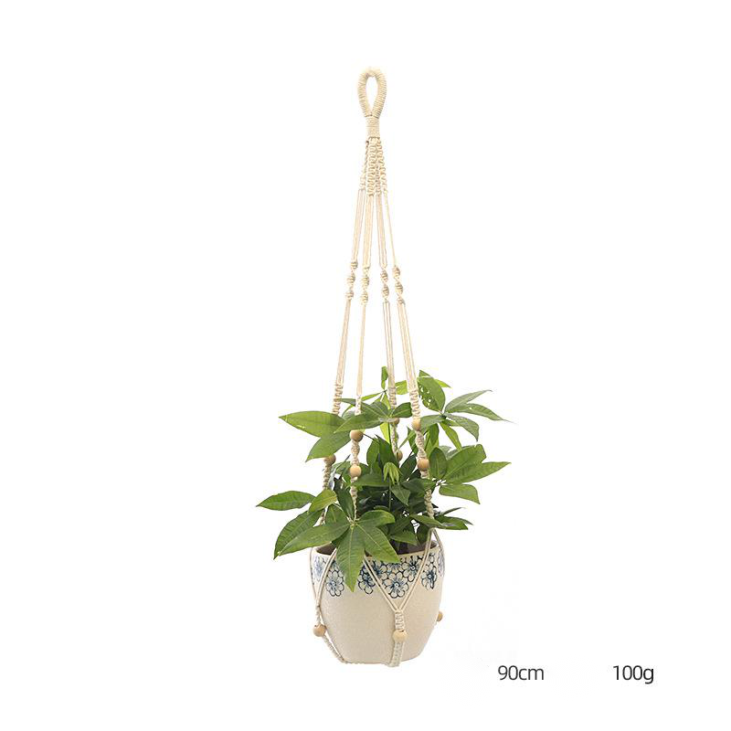 Custom Hand-knitted Hanging Flowerpot Net Bag