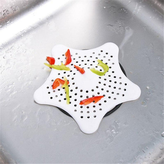 Five-pointed Star Kitchen Sink Anti-clogging Silicone Floor Drain