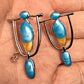 Irregular Retro Blue Dangle Earrings Cute Summer Earring Jewelry Gift for Her