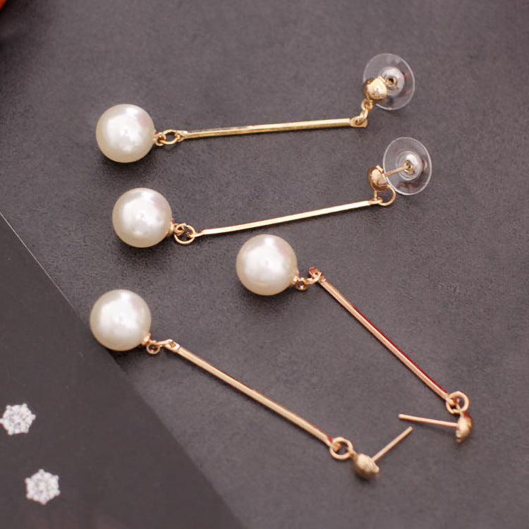 Imitation Pearl Pendant Dangle Fashion Drop Earrings Women Girls Ear Studs