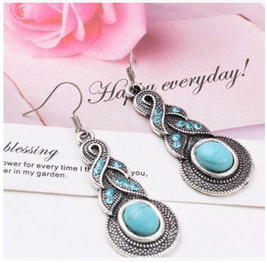 Turquoise Vintage Dangle Earrings Special Gift for Women Girl Fashion Jewelry