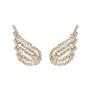Rhinestone Wings Jewelry Stud Earrings Modern Fashion Women Earrings Piercing
