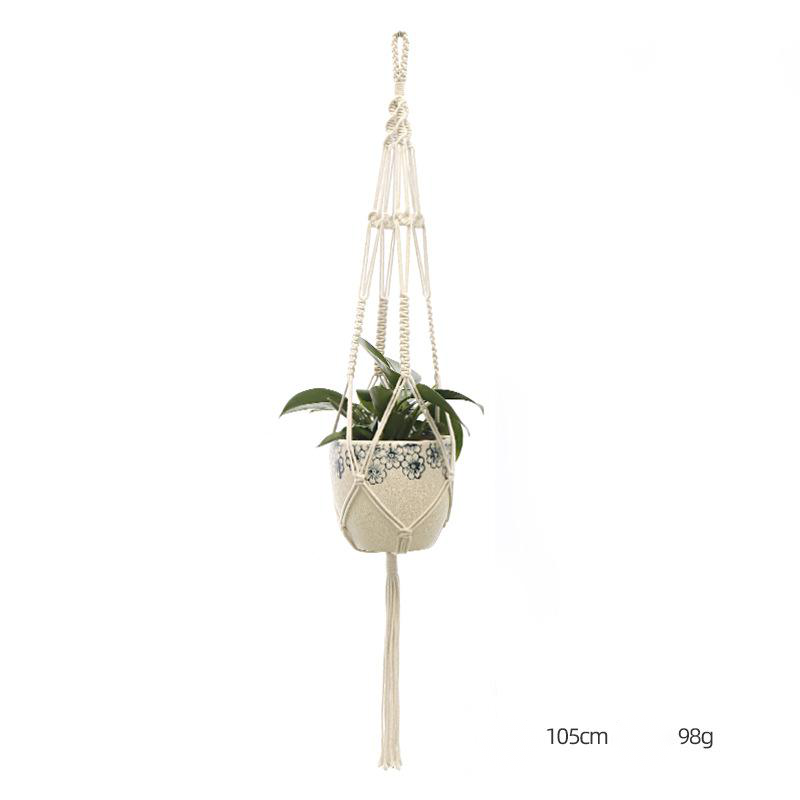 Custom Hand-knitted Hanging Flowerpot Net Bag