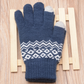 Knit Gloves Ladies Jacquard Touch Screen Warm Fashion Winter Gloves