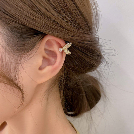 1pc Flower Style Ear Clip Jewelry Earring Modern Fashion Women Earrings Piercing