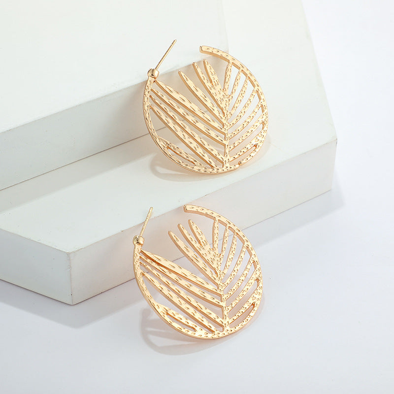 Palm Leaf Design Drop Earring Women Jewelry Mom Gift Everyday Wear Earrings