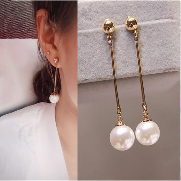 Imitation Pearl Pendant Dangle Fashion Drop Earrings Women Girls Ear Studs