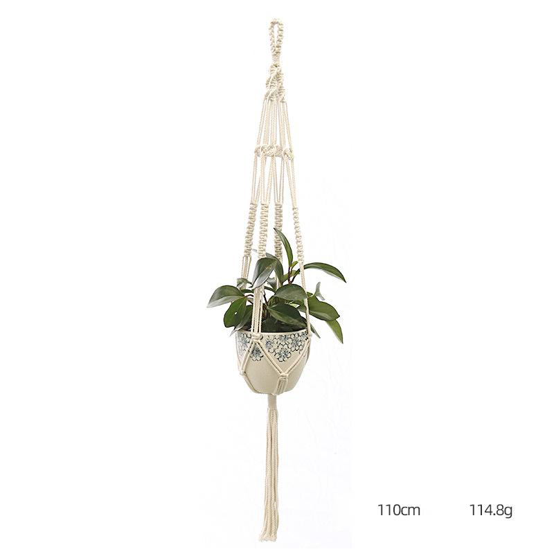 Custom Hand-knitted Hanging Flowerpot Net Bag