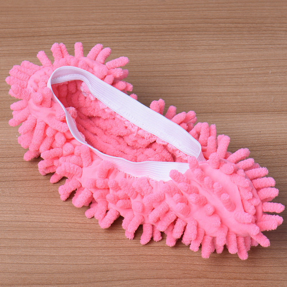 2pcs Set Multifunctional Chenille Micro Fiber Slipper Shoe Covers Clean Slippers Lazy Drag Shoe Mop Caps Household CleanTools