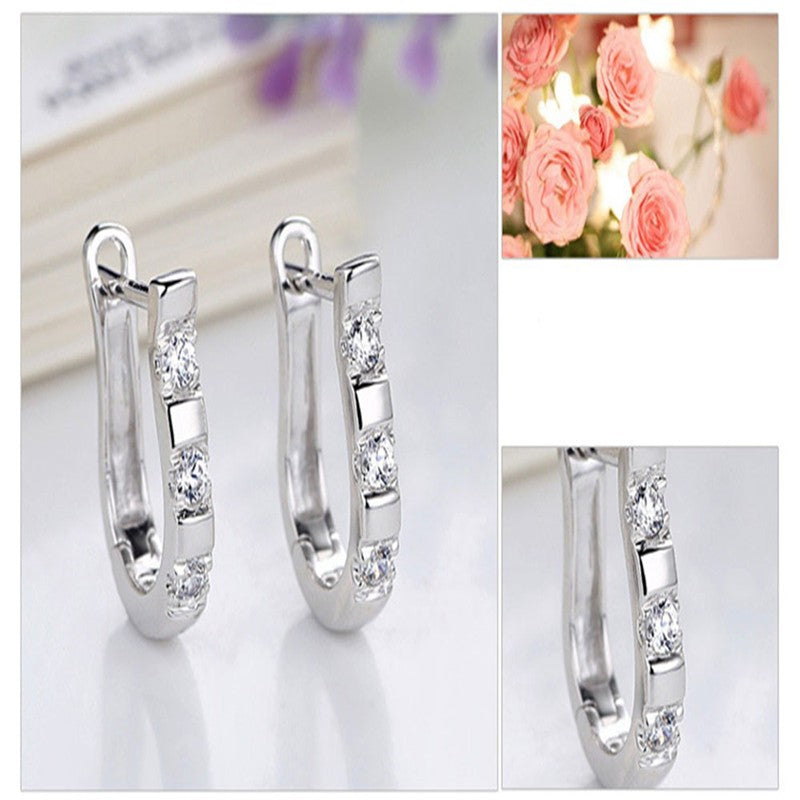 Casual Simple Hoop Earrings Women Girls Gifts Jewelry Accessories