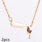 Wine Bottle Cup Pendant Necklace For Women Girls Wine Glass Necklace Love Cheers Chain Necklace Red Enamel Heart Necklace Christmas Birthday Jewelry Gifts For Wine Lovers