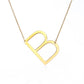 Fabulous Rose Gold Plated Stainless Steel Initial Letter Pendant Necklace