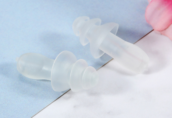 Silicone noise reduction waterproof earplugs