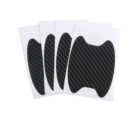 4pcs / set of door stickers carbon fiber scratch-resistant car handle stickers