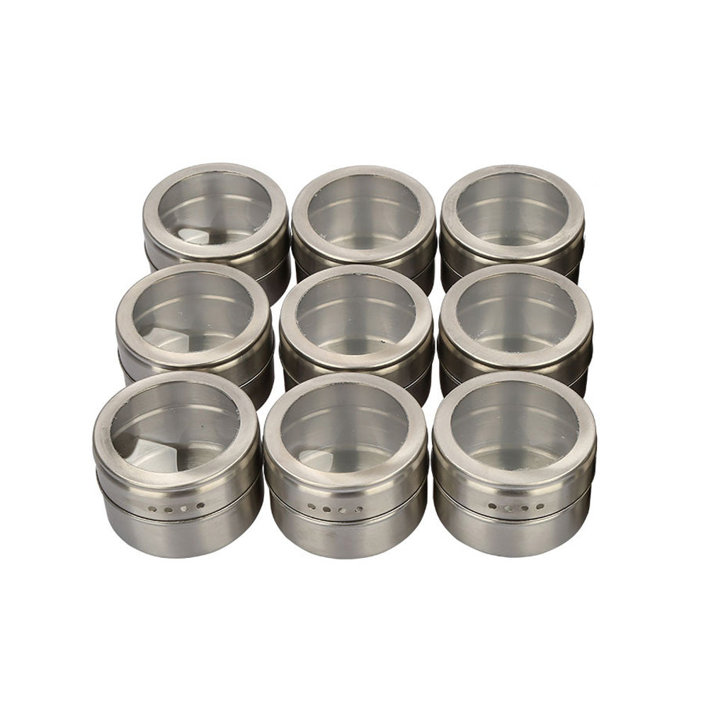 Visible stainless steel spice jar