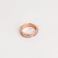 European And American Jewelry Rose Gold Stackable Diamonds Set Of Five Sets Of Rings BohemiaJ
