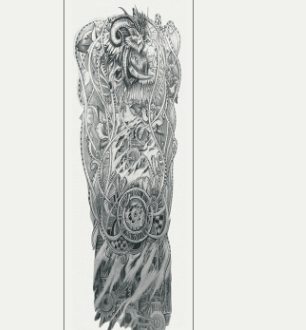 Waterproof full arm tattoo sticker