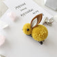 Hair ball rabbit hair ring