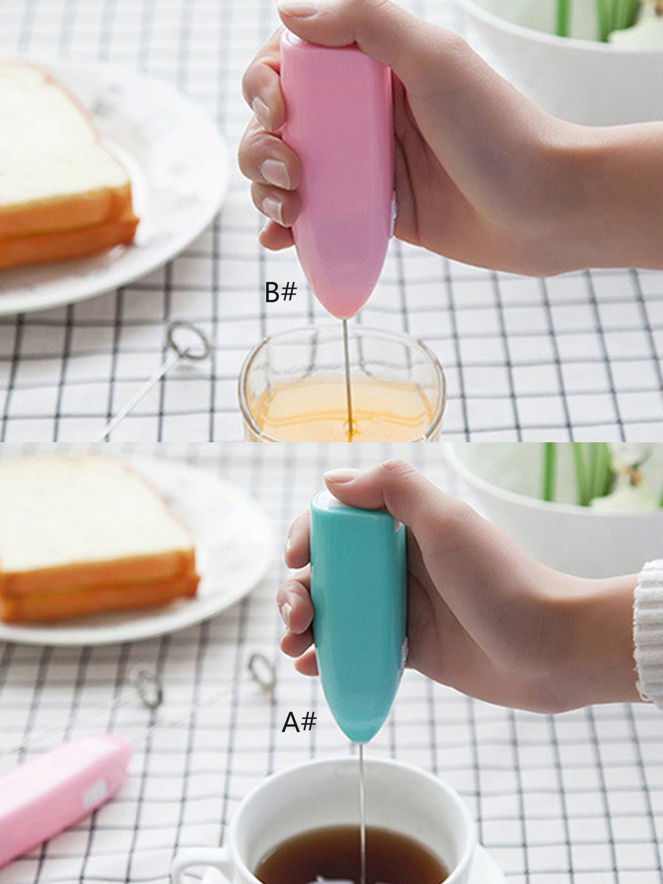 Hand blender Mini Electric Egg Beater coffee milk whiskers foam mixer