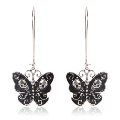 Gothic Butterfly Dangling Drop Earrings Women Girls Gifts Jewelry Accessories