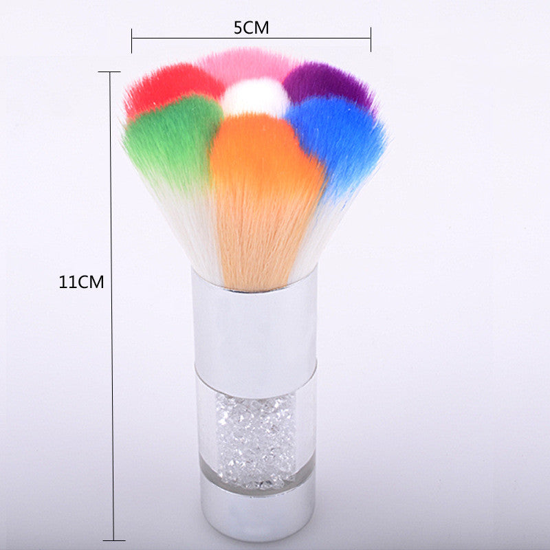 Water Drill Metal Handle Petal Type Nail Brush