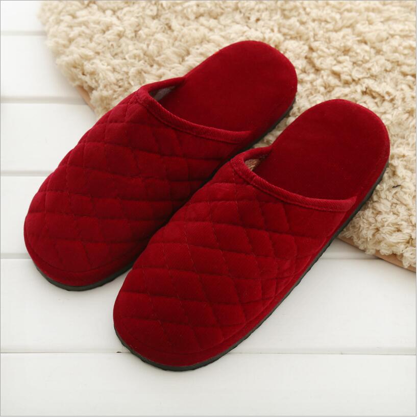 The spring and autumn Home Furnishing hotel indoor floor lady corduroy home Boy EVA plush cotton slippers lovers stall