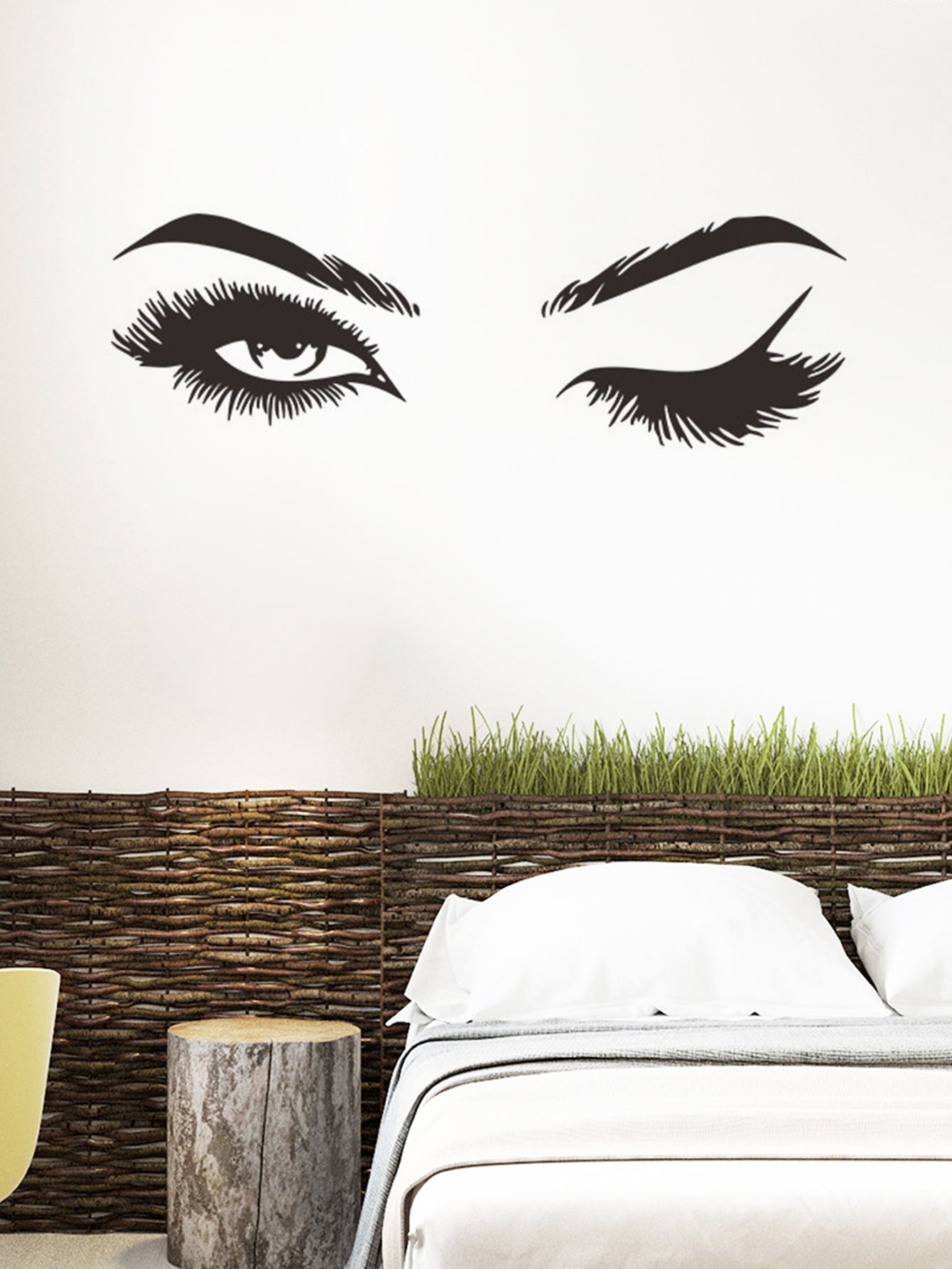 Eye Wall Sticker Waterproof Bedroom Wall Woman Eyes Stickers